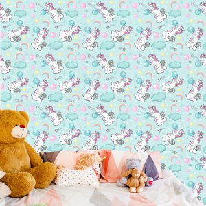 Papier Peint Pour Les Enfants - Jouer Aux Licornes – Image 6