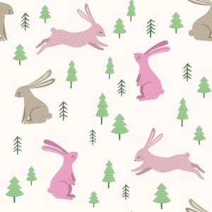 Papier Peint Pour Les Enfants - Beaux Lièvres – Image 1
