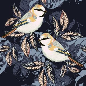 Papier Peint Oiseaux Colorés – Image 1