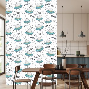 Papier Peint Planet Star Rockets Pour Chambre D'enfant – Image 4