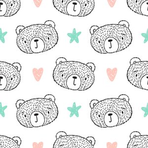 Papier Peint Nounours Coeur De Noël – Image 1