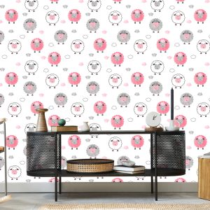 Papier Peint Moutons, Sur, Les, Nuage, Fond – Image 5