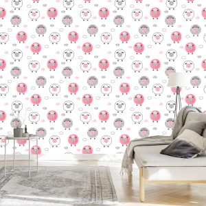 Papier Peint Moutons, Sur, Les, Nuage, Fond – Image 3