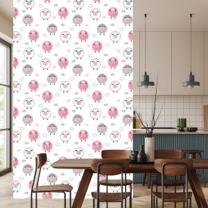 Papier Peint Moutons, Sur, Les, Nuage, Fond – Image 4