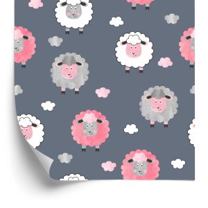 Papier Peint Doux Mouton – Image 2