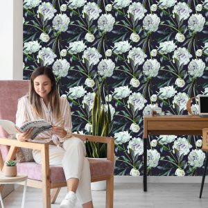 Papier Peint Pivoines Aquarelles – Image 7