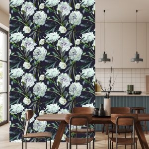 Papier Peint Pivoines Aquarelles – Image 4