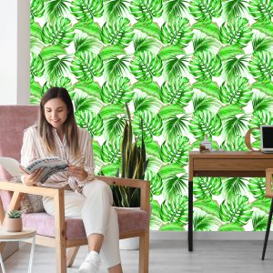 Papier Peint Feuilles Exotiques Colorées – Image 7