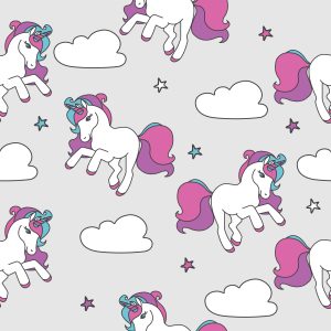 Papier Peint Pour Les Enfants - Licornes Volantes – Image 1