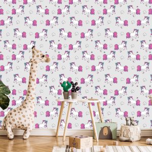 Papier Peint Pour Les Enfants - Licornes Volantes – Image 5