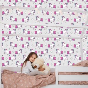 Papier Peint Pour Les Enfants - Licornes Volantes – Image 7