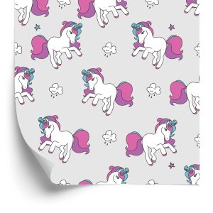 Papier Peint Pour Les Enfants - Licornes Volantes – Image 2