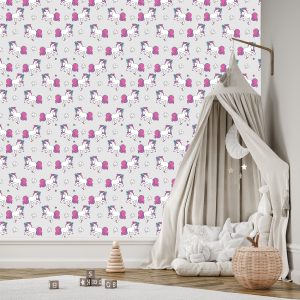 Papier Peint Pour Les Enfants - Licornes Volantes – Image 3