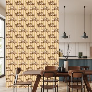 Papier Peint Pour Les Enfants - Voitures De Style Rétro – Image 4