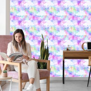 Papier Peint Nuages ​​Avec Arc-En-Ciel – Image 7