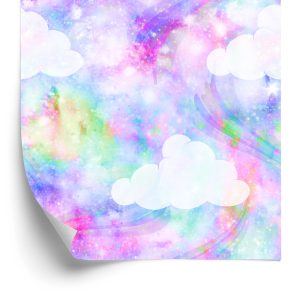 Papier Peint Nuages ​​Avec Arc-En-Ciel – Image 2