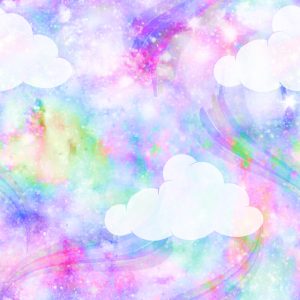 Papier Peint Nuages ​​Avec Arc-En-Ciel – Image 1