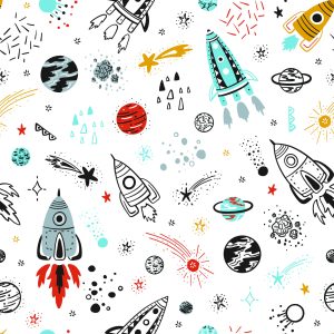 Papier Peint Chambre D'enfant Cosmos Planet Star – Image 1