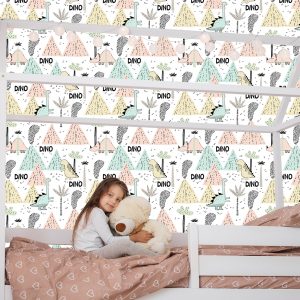 Papier Peint Pastel Volcanoes Dinosaures Pour Garçon – Image 7