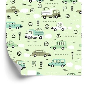 Papier Peint Voitures Bébé Pour La Chambre De Bébé – Image 2