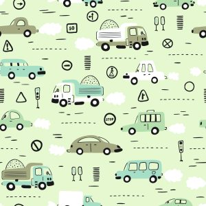 Papier Peint Voitures Bébé Pour La Chambre De Bébé – Image 1