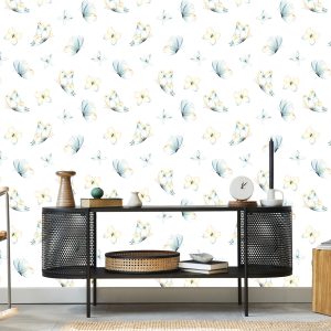 Papier Peint Papillons Nature Pour Chambre De Bébé – Image 5