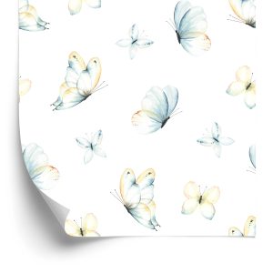 Papier Peint Papillons Nature Pour Chambre De Bébé – Image 2
