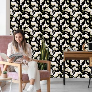 Papier Peint Orchidée Nature Nature Fleurs Pour Chambre – Image 7