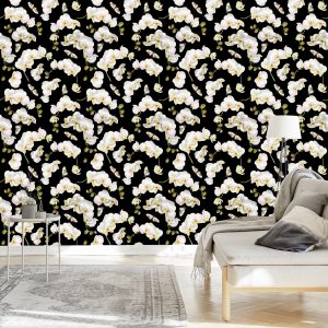 Papier Peint Orchidée Nature Nature Fleurs Pour Chambre – Image 3