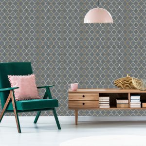 Papier Peint Imitation Carreaux De Mosaïque Pour Le Salon – Image 6