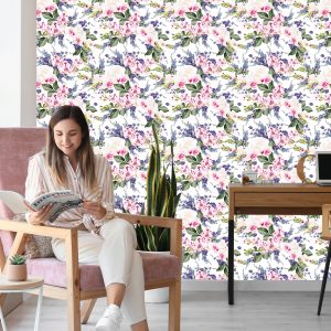 Papier Peint Pour Le Salon Fleurs Vertes Orchidées Orchidée – Image 7