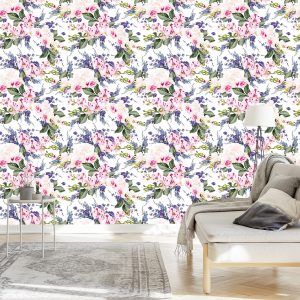 Papier Peint Pour Le Salon Fleurs Vertes Orchidées Orchidée – Image 3