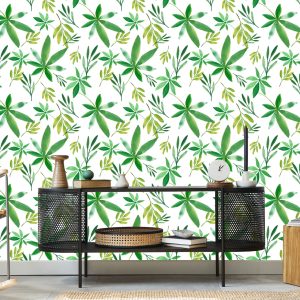 Papier Peint Feuilles Colorées Délicates – Image 5