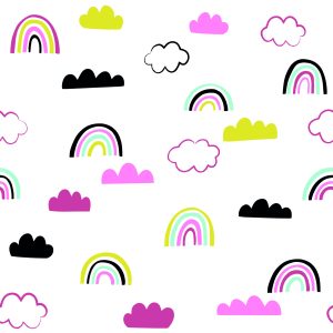 Papier Peint Nuages ​​Arc-En-Ciel Colorés – Image 1