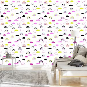 Papier Peint Nuages ​​Arc-En-Ciel Colorés – Image 3