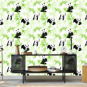 Papier Peint Pandas Et Plantes – Image 5