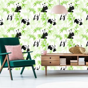 Papier Peint Pandas Et Plantes – Image 6