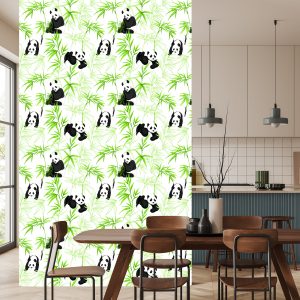 Papier Peint Pandas Et Plantes – Image 4