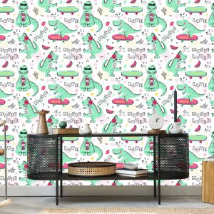 Papier Peint Pour Les Enfants Crocodiles Skateboards – Image 5