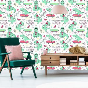 Papier Peint Pour Les Enfants Crocodiles Skateboards – Image 6