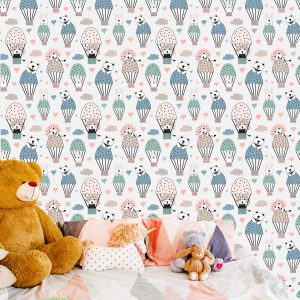 Papier Peint Ballons Animaux Colorés Chambre D'enfants – Image 6