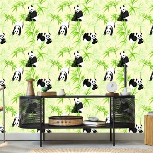 Papier Peint Pandas Et Plantes – Image 5