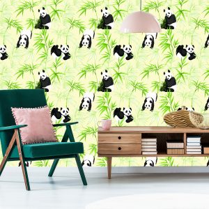 Papier Peint Pandas Et Plantes – Image 6