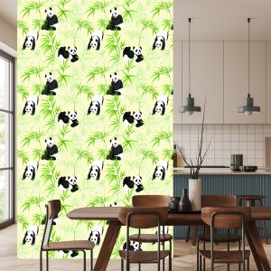 Papier Peint Pandas Et Plantes – Image 4