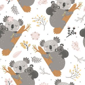 Papier Peint Koalas Endormis – Image 1