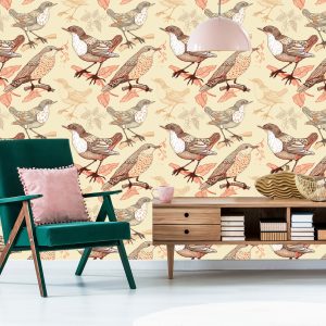 Papier Peint Oiseaux Assis Sur Les Branches – Image 6