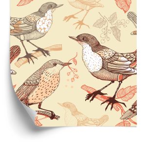 Papier Peint Oiseaux Assis Sur Les Branches – Image 2
