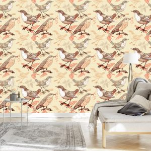 Papier Peint Oiseaux Assis Sur Les Branches – Image 3