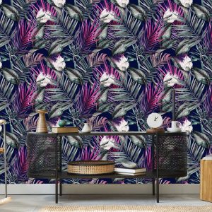 Papier Peint Belles Plantes Sur Un Fond Sombre – Image 5