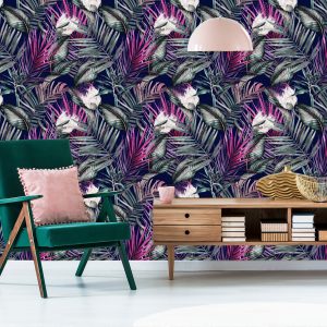 Papier Peint Belles Plantes Sur Un Fond Sombre – Image 6